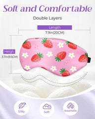 Miss Adola sleep mask with adjustable headband ensures a secure, comfy fit.