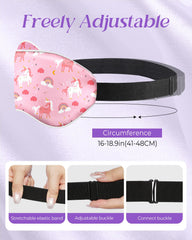 Miss Adola silk sleep mask for kids stays vibrant after cold-water hand washing.