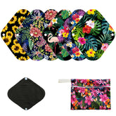 MissC2C 7pcs pack cloth pads with mixed prints for reusable care