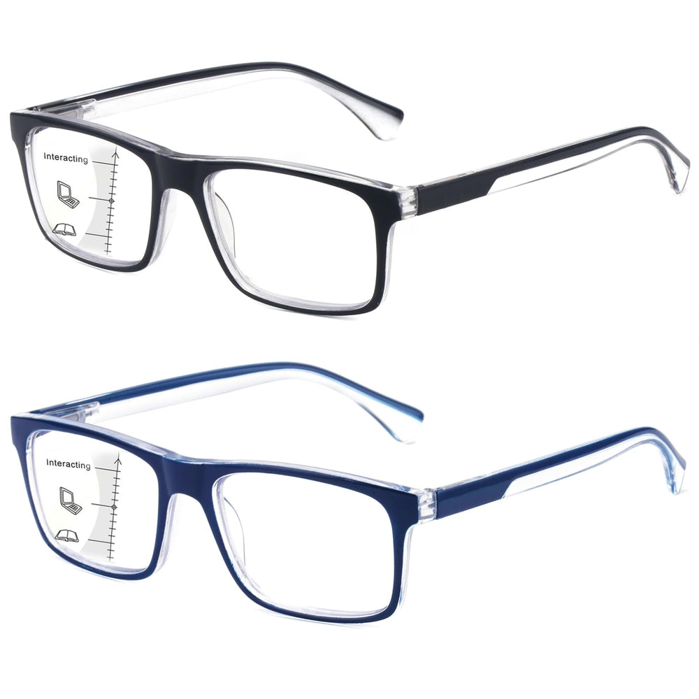 Missfive multifocus reading glasses viewed from the top for versatile near to mid-range tasks