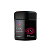 MitoQ +Heart Premium bottle front view highlights the heart health formula.
