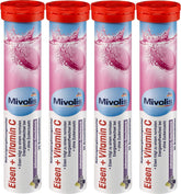 Mivolis iron and vitamin C tablets in packaging for daily wellness