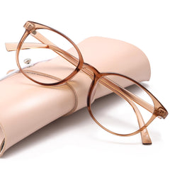 Miyya blue light blocking round frames offer lightweight comfort for all-day wear