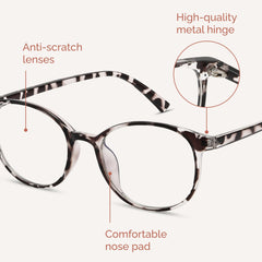 Miyya protective case for blue light glasses, safe storage on the go.