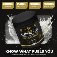 MMA Nutrition HRDWRK powder scoop demonstrates quick, easy mixing for workouts.