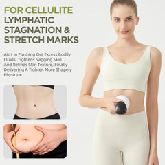 MMGJMP anti-cellulite massage tool on thigh supports firmer-looking skin.