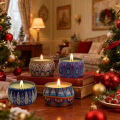 M Mirrowing Mediterranean Fig candle in a four-pack for cozy evenings and ambience