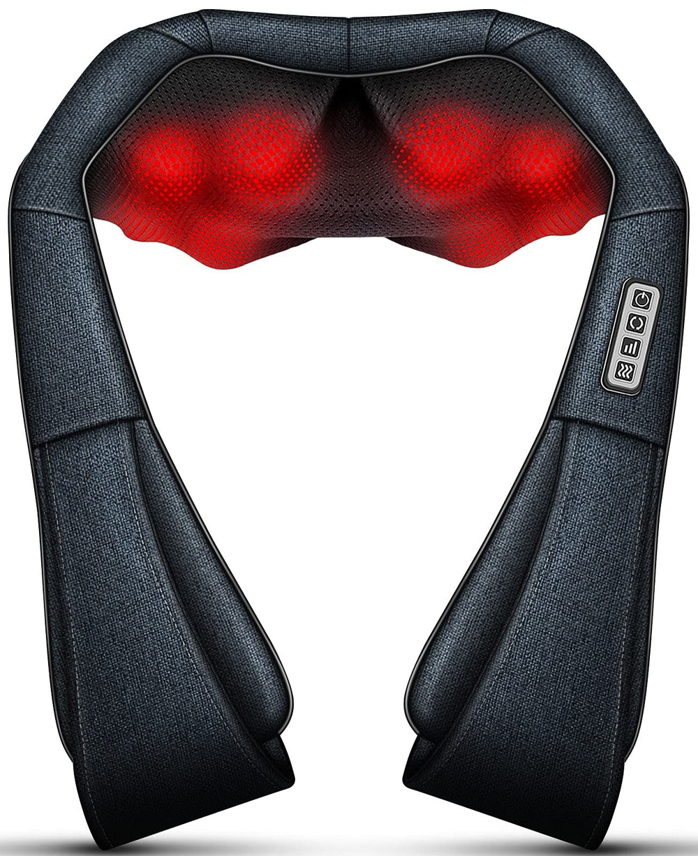 Mo Cuishle Shiatsu neck and back massager with heat for relaxing shoulders.