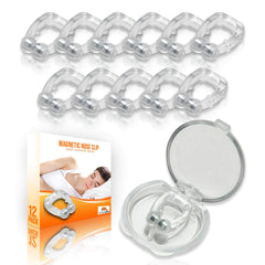 Mobi Lock magnetic nasal clip pack of 12 ready for quick setup to support easier breathing.