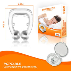 Close-up of clip showing adjustable position for personalized airflow support during sleep.