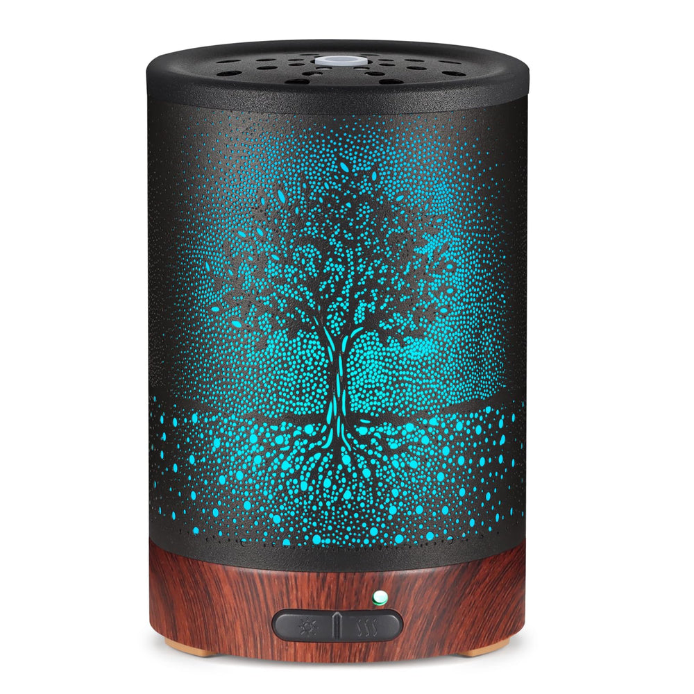 Mocosa essential oil diffuser with seven-color ambient lights for relaxing spaces.