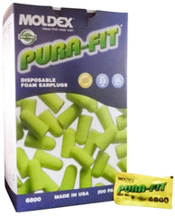 Moldex 6800 Pura-fit earplug close-up showing soft, comfortable design for all-day wear.