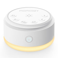 Momcozy Sound Machine with touch lamp for easy night lighting and sound control.