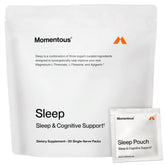 Momentous Nightly Sleep Pack bottle front promotes a calm bedtime routine for better rest.