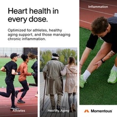 Momentous Omega-3 softgels with no fishy aftertaste and smooth finish.