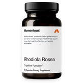 Momentous Rhodiola Rosea supplement bottle for daily focus and energy support