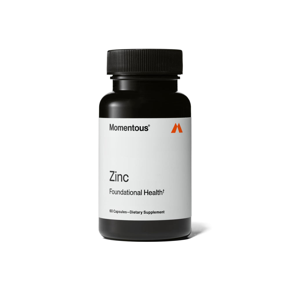 Momentous Zinc Picolinate 15 mg bottle front view highlighting brand and supplement identity