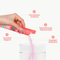 Mommy Knows Best Mom Fuel berry flavor powder dissolves easily for hydration