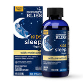 Mommy's Bliss ninos dormir liquido melatonina uva, apoyo al sueño natural.