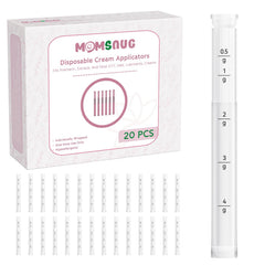 Momsnug disposable vaginal applicator with round tip for gentle insertion.