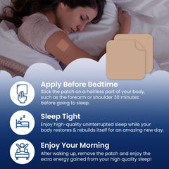 MONIER Sleep Patches ingredients label highlights natural night-time support