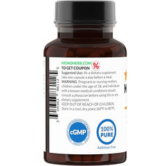 MONOHERB Magnesium Lactate packaging image, gluten-free and allergen-conscious.