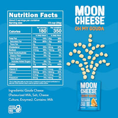 Moon Cheese 2oz packaging trio display ready for pantry or travel