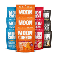 Moon Cheese Bites Cheddar Believe It close-up crunch ideal for a protein-packed snack