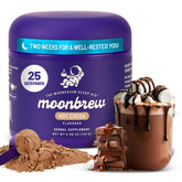 MoonBrew Nighttime Magnesium Hot Cocoa jar ready for a calming bedtime ritual