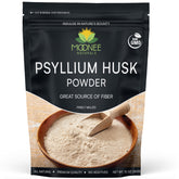 Moonee Naturals, polvo de cáscara de psyllium en botella para fibra diaria