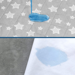 Moonsea bed pads quilted top close-up shows soft, skin-friendly fabric.