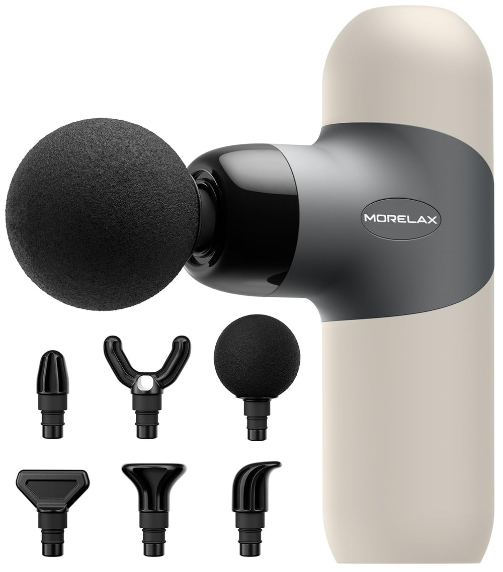 Morelax Mini Massage Gun compact-design enables portable relief during travel