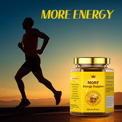 MORF Energy Support date paste jar, smooth texture ideal for adding natural sweetness.