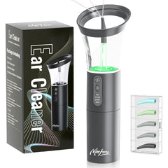 Morfone electric ear-cleaning kit with ergonomic nozzle for comfortable irrigation