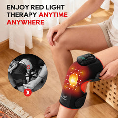 Morfone knee massager with heat modes for customizable warmth.