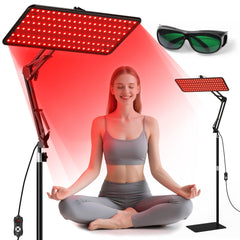 Morfone red light panel for face and body with 660nm-850nm-940nm for targeted care.