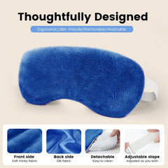 Morliden eye mask with adjustable strap shows secure, customizable fit
