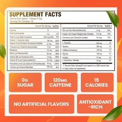 Morning Buzz Fruit Punch tub closeup highlighting flavor variety for sustained energy