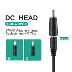 Moroxi DC head size 5.5x2.1mm compatible with Sharper Image models