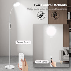 Morpholife 11,000 lux LED lamp delivering bright daylight exposure for focus.