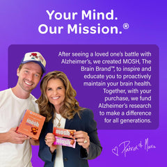 MOSH Cognizin-brain-boost bar close-up with nutrient focus