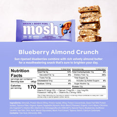 MOSH Blueberry Almond Crunch cross-section reveals crunchy texture