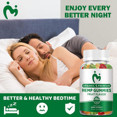 MOSRAY hemp gummies packaging box emphasizing easy daily use
