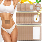 MOTEFOUS castor oil pack wrap patch close-up, absorbent cotton core and leak protection.
