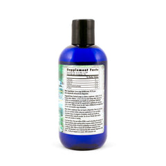 Pouring magnesium powder from the bottle for daily wellness.