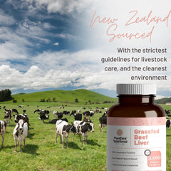Mother Nutrient pasture-raised beef liver capsules pack shot for everyday nutrient support.