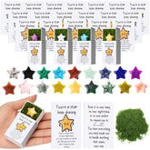 Motipuns pocket hug token with star-stone design for seasonal encouragement.