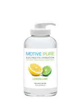 MOTIVE PURE bottle pump shows convenient zero-calorie hydration on demand
