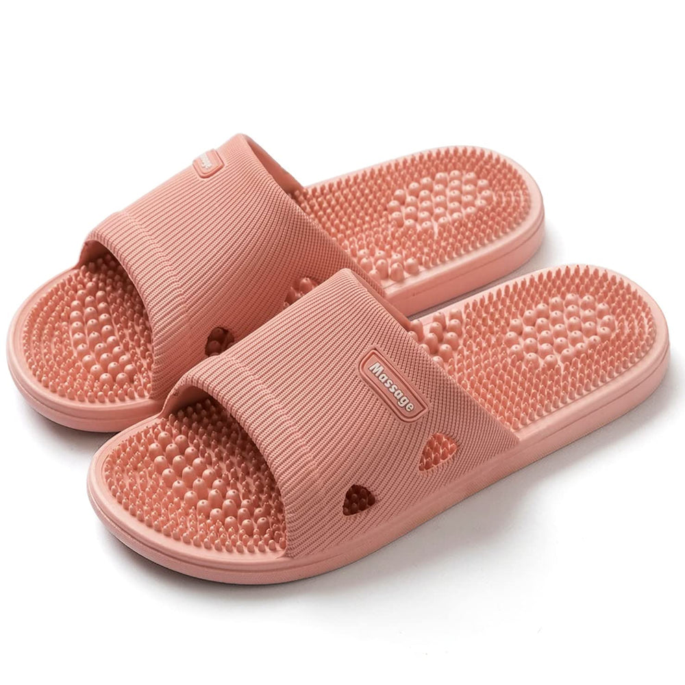 MOTTLED SKY acupressure slippers provide targeted sole massage for refreshed feet.