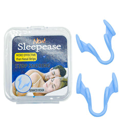 Mountain Land nasal dilators in blue bottle help with easier nightly breathing.